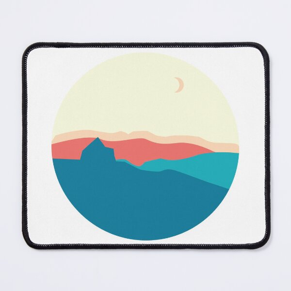 Item preview, Cute Mountain view illustration with moon designed and sold by Mayarart.