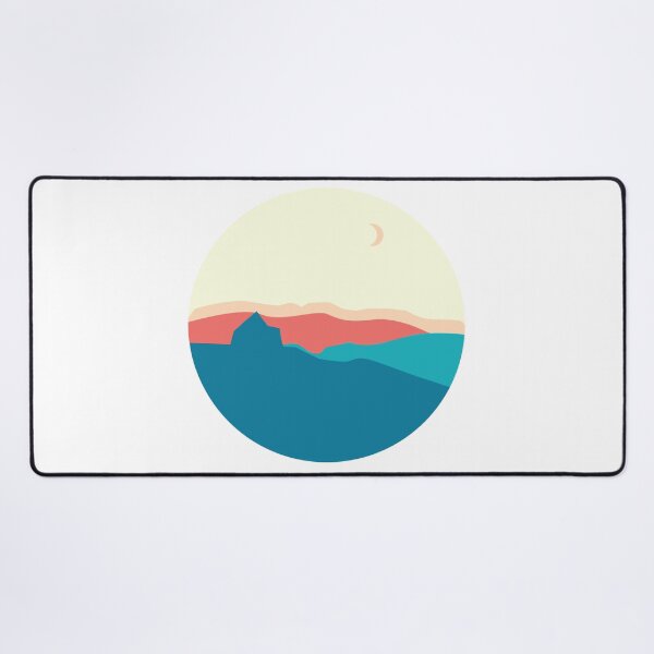Item preview, Cute Mountain view illustration with moon designed and sold by Mayarart.