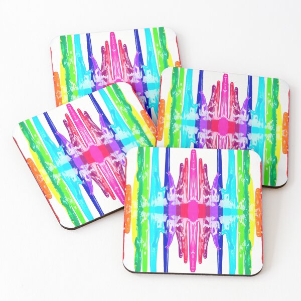 Item preview, Rainbow Paint Spill Sound Wave Seamless Pattern designed and sold by Designs By YL.