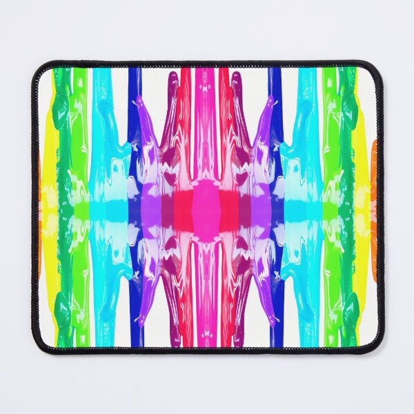 Item preview, Rainbow Paint Spill Sound Wave Seamless Pattern designed and sold by Designs By YL.
