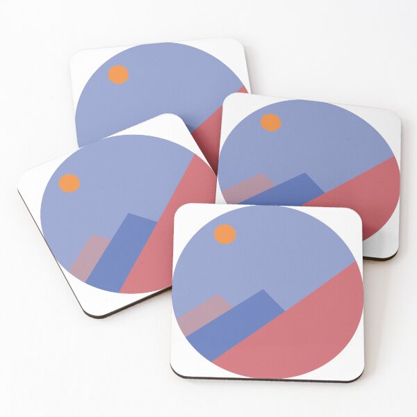 Item preview, Cute Mountain view sunset illustration designed and sold by Mayarart.