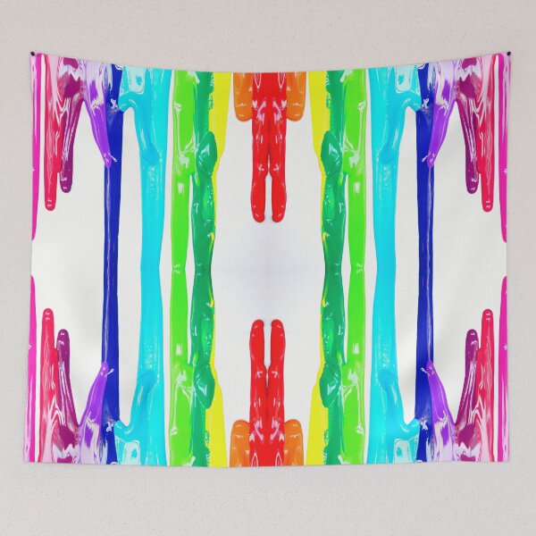 Item preview, Rainbow Paint Spill Seamless Pattern designed and sold by Designs By YL.