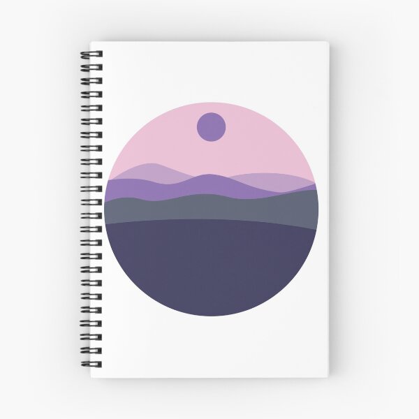Item preview, Mountain purple view illustration designed and sold by Mayarart.