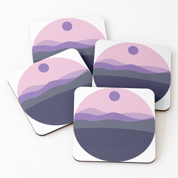 Item preview, Mountain purple view illustration designed and sold by Mayarart.