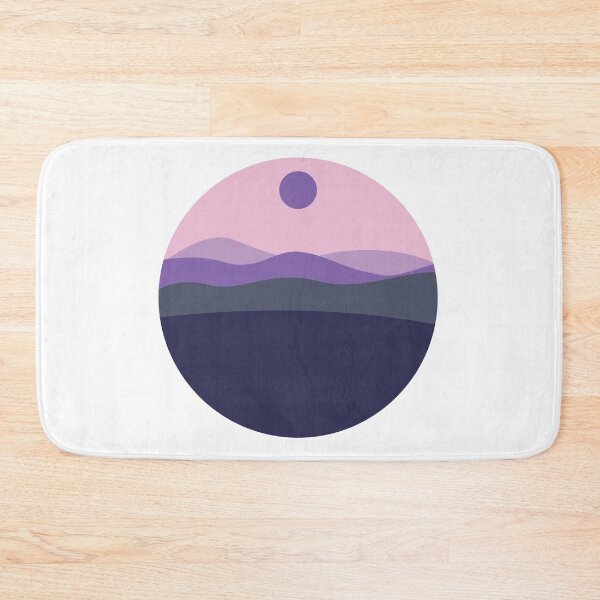 Item preview, Mountain purple view illustration designed and sold by Mayarart.