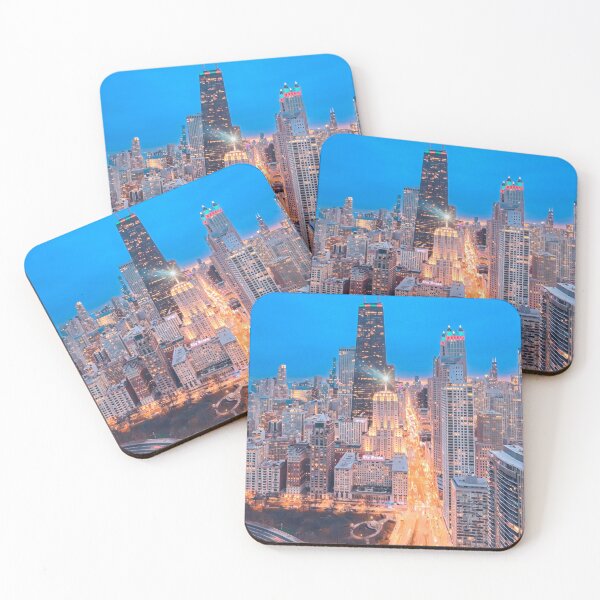 Item preview, Chicago at Night designed and sold by Sofia-Draws.