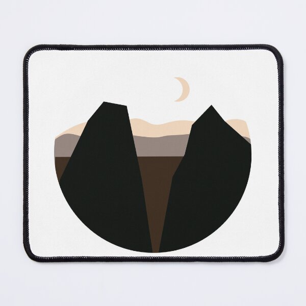 Item preview, Cute Mountains monochromatic view illustration designed and sold by Mayarart.