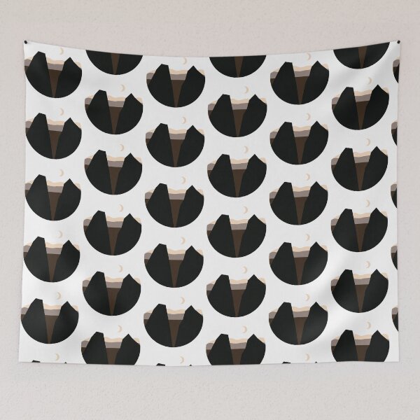 Item preview, Cute Mountains monochromatic view illustration designed and sold by Mayarart.