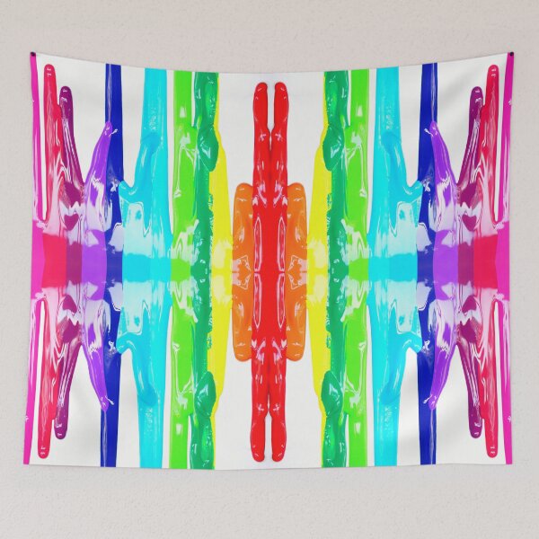 Item preview, Rainbow Paint Spill Pattern designed and sold by Designs By YL.