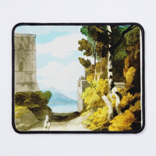Item preview, water color of rider at castle gates designed and sold by mrtom414.