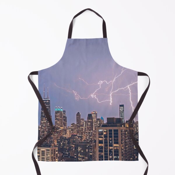 Item preview, Chicago Skyline at Night designed and sold by Sofia-Draws.