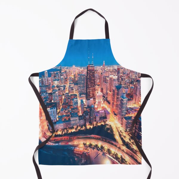 Item preview, Chicago City Skyline at Night designed and sold by Sofia-Draws.