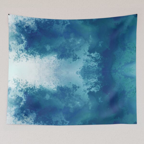 Item preview, Blue Acrylic Splatter Pattern  designed and sold by Designs By YL.