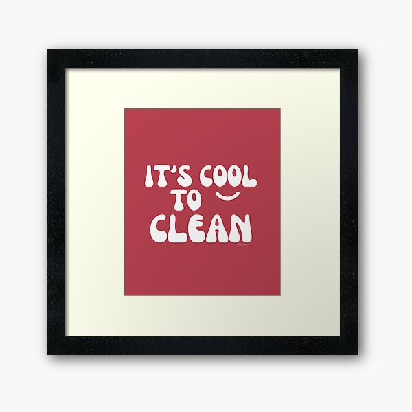 Item preview, It's Cool to Clean Retro Housekeeping Cleaning Lady designed and sold by SavvyCleaner.
