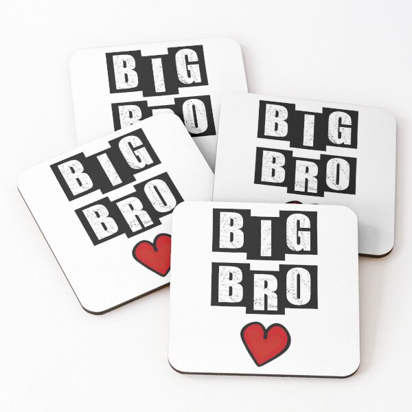 Item preview, Big Bro with heart - White designed and sold by BusyMonkeys.