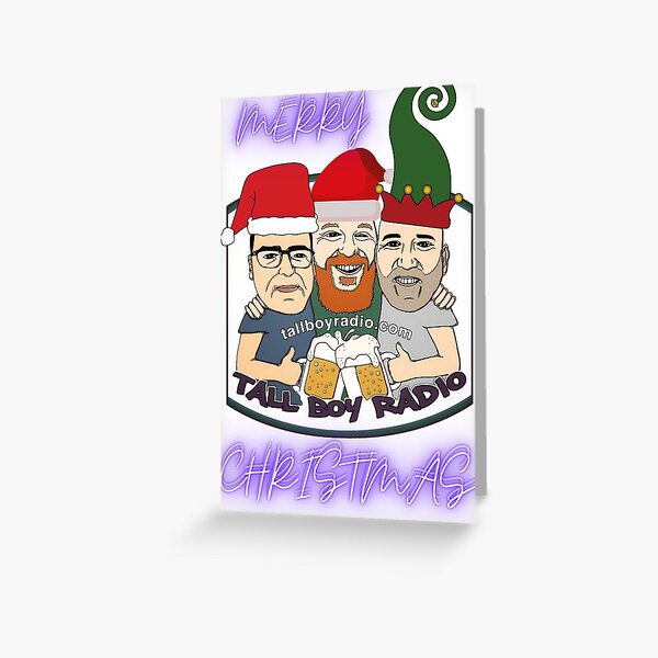 Tall Boy Radio Christmas Card Greeting Card