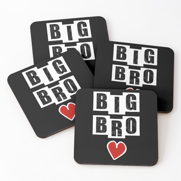 Item preview, Big Bro with heart - Black designed and sold by BusyMonkeys.