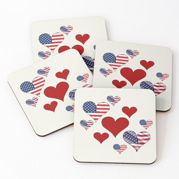 Item preview, American Heart Pack Stickers designed and sold by AOCollections.