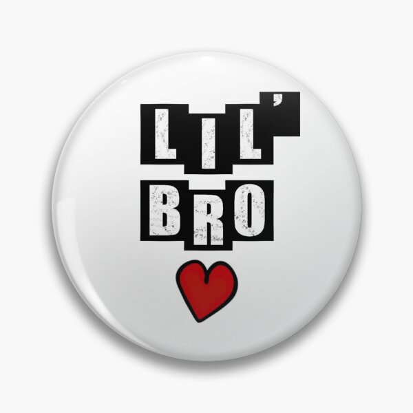 Item preview, Lil Bro with heart - White designed and sold by BusyMonkeys.