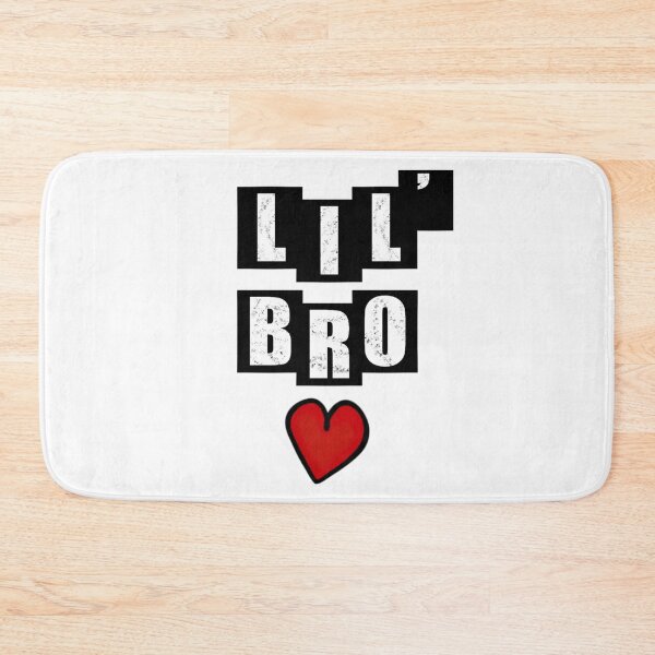 Item preview, Lil Bro with heart - White designed and sold by BusyMonkeys.
