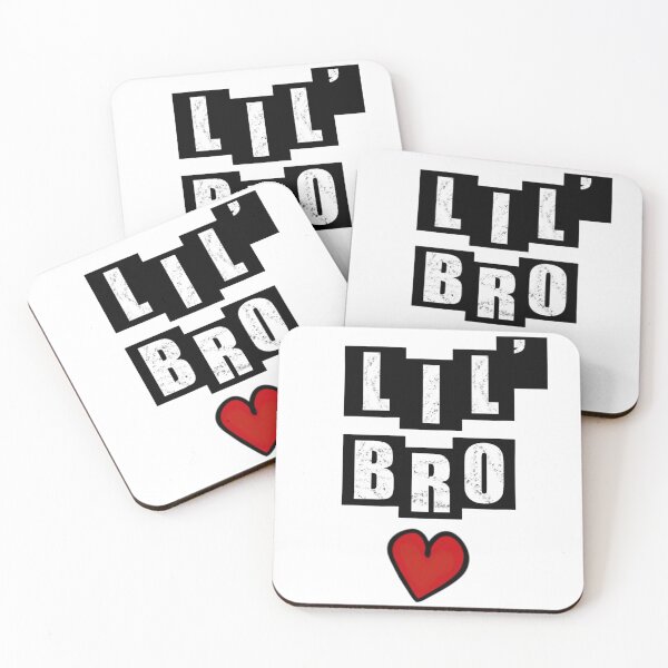 Item preview, Lil Bro with heart - White designed and sold by BusyMonkeys.