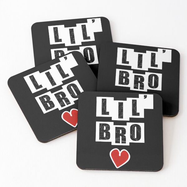 Item preview, Lil Bro with heart - Black designed and sold by BusyMonkeys.