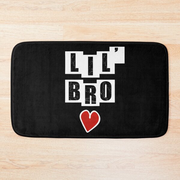 Item preview, Lil Bro with heart - Black designed and sold by BusyMonkeys.