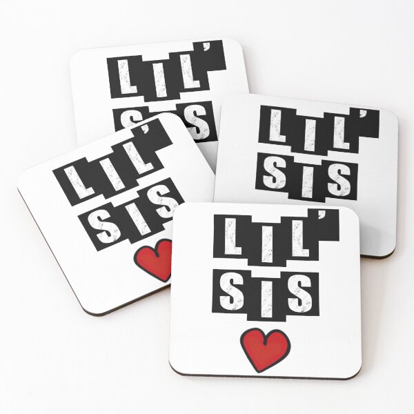 Item preview, Lil Sis with heart - White designed and sold by BusyMonkeys.