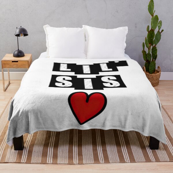 Item preview, Lil Sis with heart - White designed and sold by BusyMonkeys.