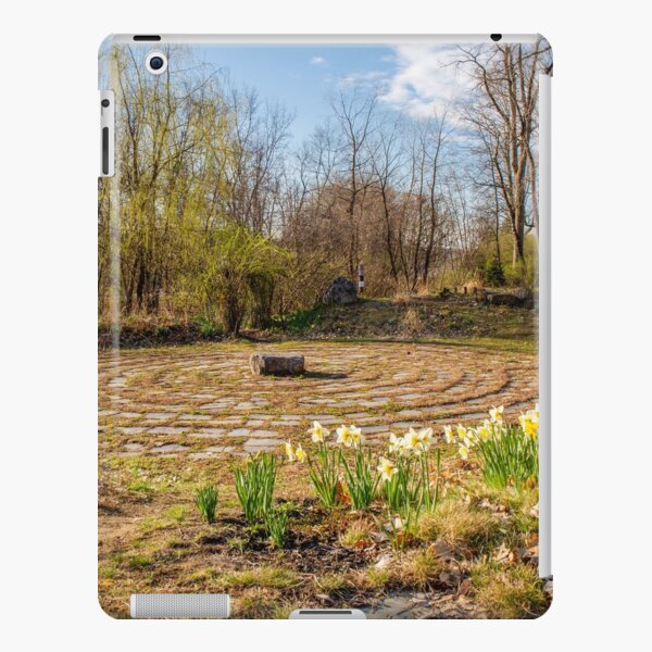 Daffodil-Lined Labyrinth iPad Snap Case