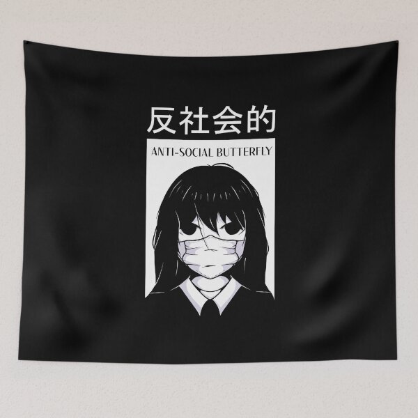 Item preview, Anti-Social Butterfly Anime Club  designed and sold by friendlyspoon.
