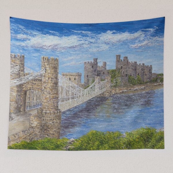Item preview, Conwy castle suspension bridge designed and sold by MickArt1.