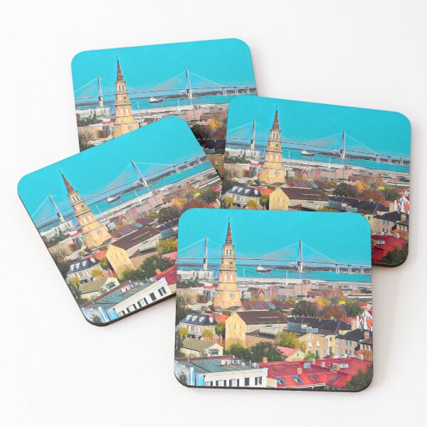 Item preview, Charleston Cityscape designed and sold by Sofia-Draws.
