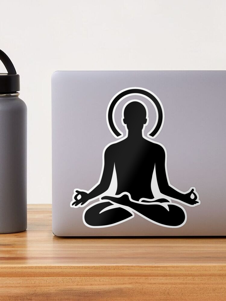 Yoga  Sticker for Sale by kmsnyder  Yoga stickers, Yoga illustration, Yoga  art