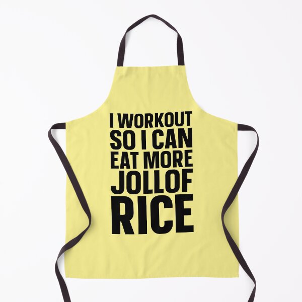 Item preview, I Workout So I Can Eat More Jollof Rice designed and sold by kamrankhan.