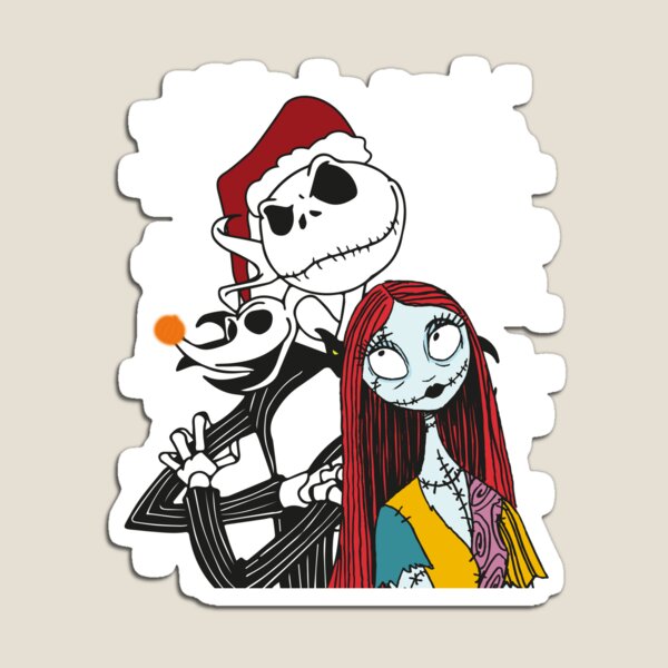 Jack Skellington, Zero and Sally - The Nightmare Before Christmas Magnet  by 11UponaTime