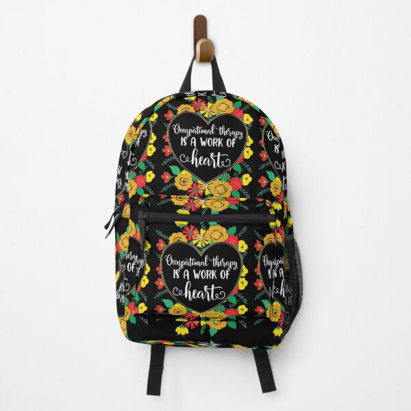 Item preview, Occupational Therapy Is A Work of Heart Gold Floral Quote designed and sold by TeesYouWant.