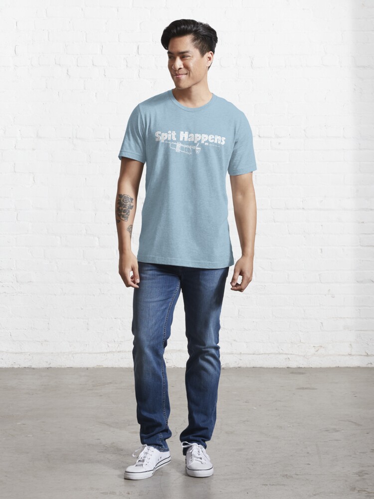 Alternate view of Spit Happens - Trumpet (White Lettering) Essential T-Shirt