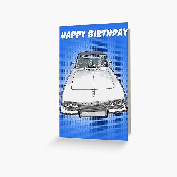 Scimitar Pop Art - Happy Birthday Greeting Card