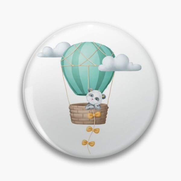 Item preview, Baby Panda In Hot Air Balloon designed and sold by creativiteemom.