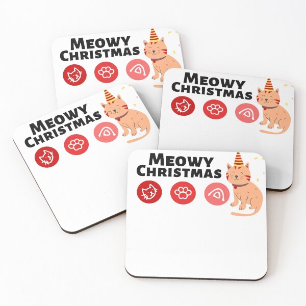 Item preview, Cat meowy Christmas  designed and sold by zoh0rali.