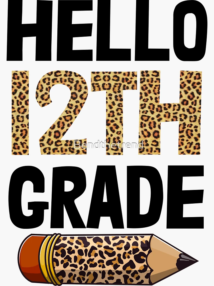 Graduate 12th Grade Sticker for Sale by Bendthetrend