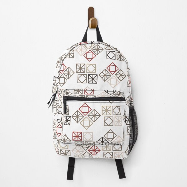 Item preview, Geometric Red, Latte and Brown designed and sold by DigitalSolo.
