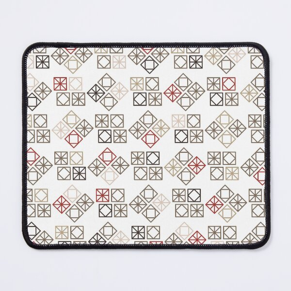 Item preview, Geometric Red, Latte and Brown designed and sold by DigitalSolo.