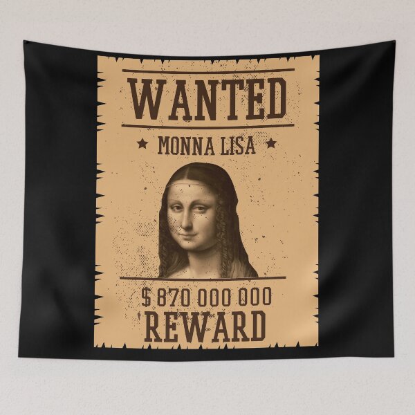 Item preview, Wanted Mona Lisa Funny designed and sold by artado.