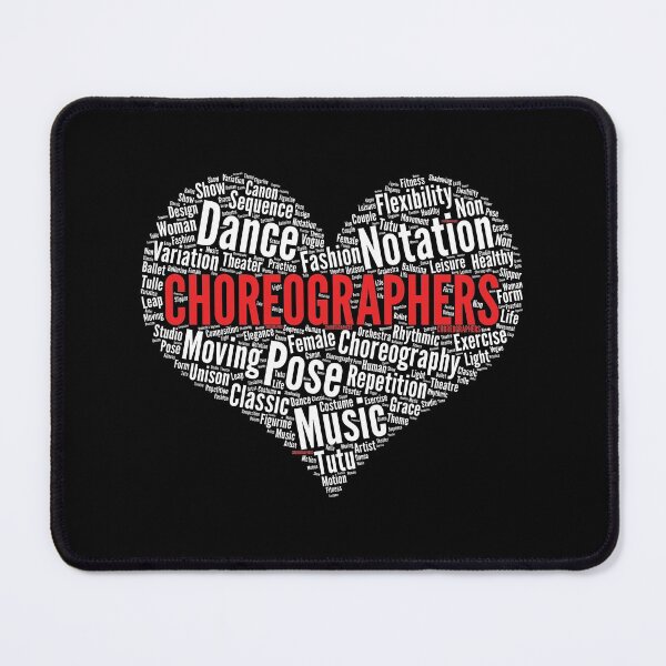 Item preview, Choreographers Heart Shape Word Cloud Design Dance Teacher design designed and sold by theodoros20.