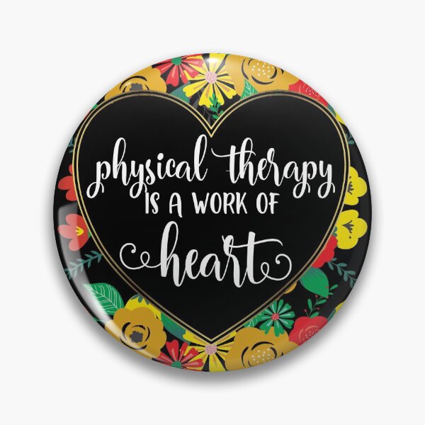 Item preview, Physical Therapy Is A Work of Heart Gold Floral Quote designed and sold by TeesYouWant.