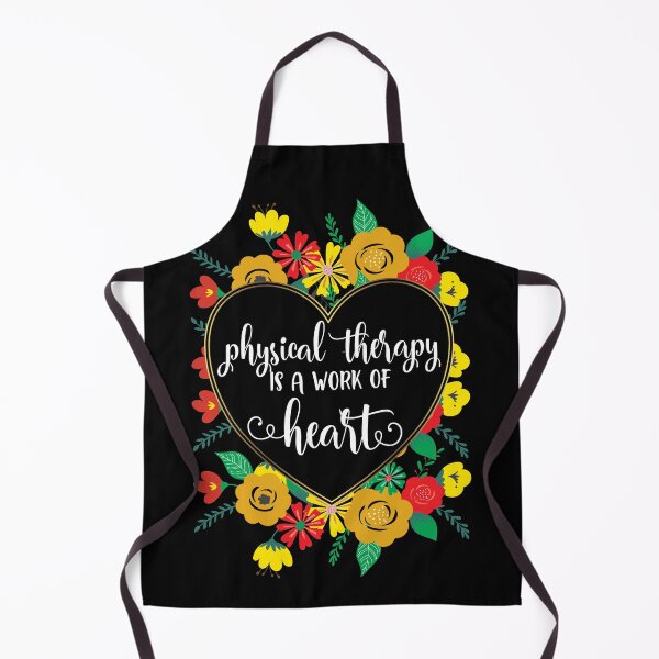 Item preview, Physical Therapy Is A Work of Heart Gold Floral Quote designed and sold by TeesYouWant.