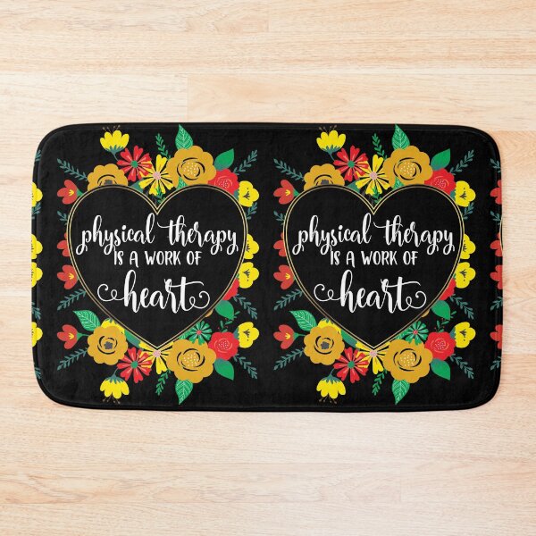 Item preview, Physical Therapy Is A Work of Heart Gold Floral Quote designed and sold by TeesYouWant.