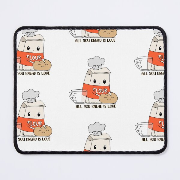 Item preview, All You Knead is Love Digital Doodle Pun | sticker, magnet, button | baking, beatles, relationships designed and sold by Caroline Lynch.